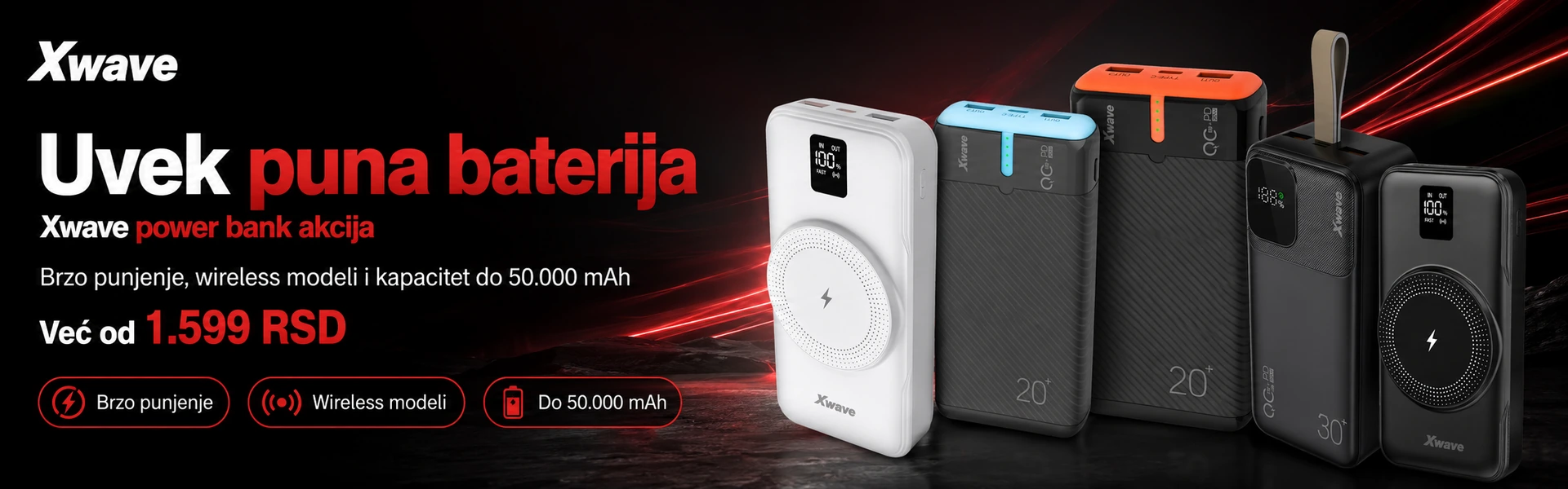 Uvek puna baterija - Xwave power bank akcija