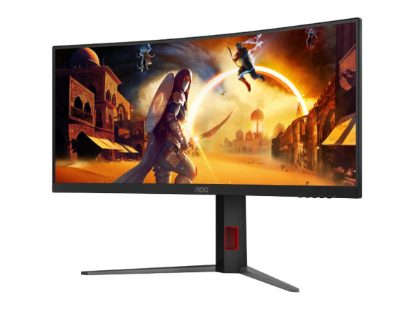 Monitor AOC CU34G4 34''VA, zakrivljen3440X14401800,5 ms MPRTHDMIX2,DPAdaptive SyncVESAcrna