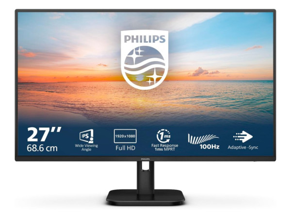 Monitor PHILIPS 27E1N1100A00 27''IPS1920x1080100Hz1ms MPRTVGA,HDMIVESAcrna