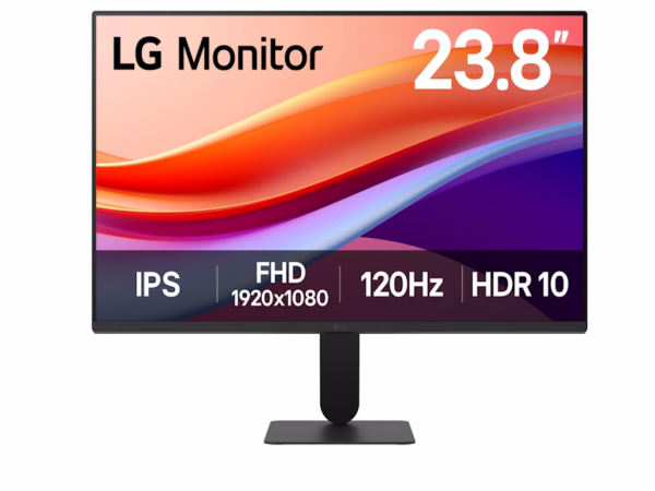Monitor LG 24U41YA-B.AEUQ 23.8''IPS1920x1080120Hz5ms GtGVGA, HDMIAdaptive syncVESAcrna
