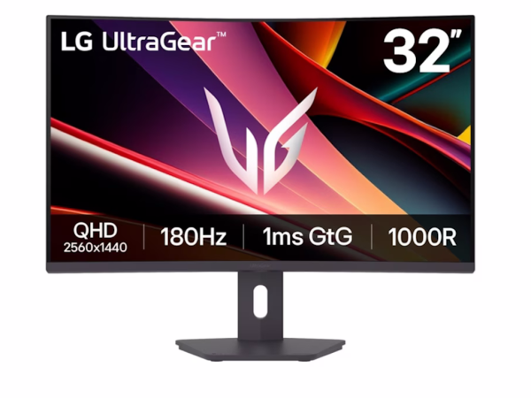 Monitor LG 32G600A-B 31.5''VA,zakrivljen2560x1440180Hz1ms GTGHDMIx2,DPAMD FreesyncVESAcrna