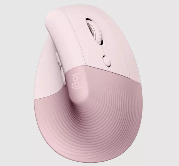Logitech Lift Vertical Ergonomic Mouse - Rose