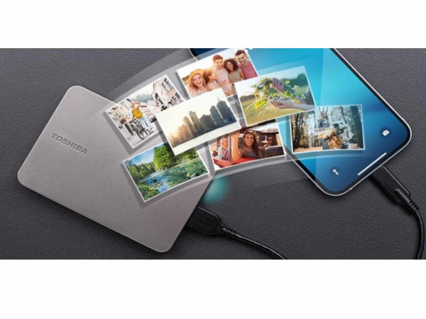 Hard disk Toshiba Canvio Flex HDTX210ESCAAH eksterni1TB2.5USB 3.2  warm silver