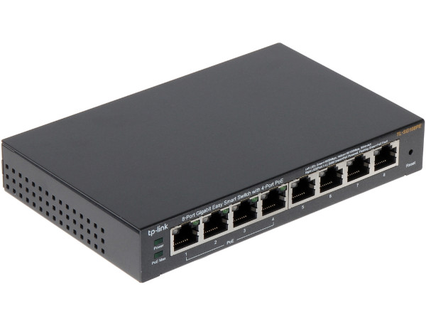 Switch TP-LINK TL-SG108PE Gigabit8xRJ45101001000MbpseSmart4xPoEDesktop metalno  kucište