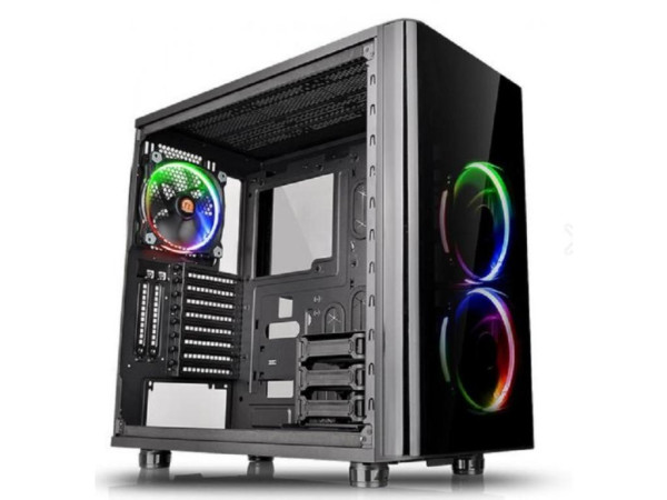 Kucište THERMALTAKE VIEW 31TG Mid TowerATXMicro ATXMini ITXbez napajanjakaljeno stakloRGBcrna