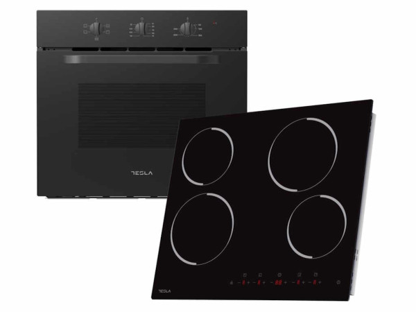 Ugradni set TESLA BO301MB+HV6401MB65L60cmMechanical controlkeramicka ploca59cmcrna