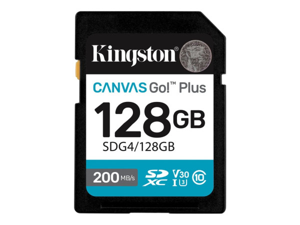 Memorije kartice SDG4128GB 128GB SDXC Canvas Go Plus Gen4 200MBs C10 UHS-I U3 V30