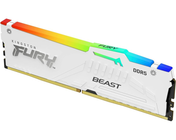KINGSTON DIMM DDR5 16GB 6000MTs KF560C36BWE2A-16 FURY Beast RGB White EXPO (MEM02704)