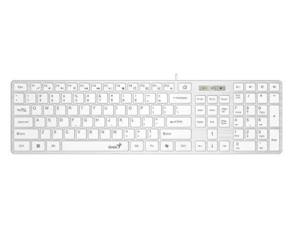 GENIUS SlimStar 126 USB YU bela tastatura (TAS01520)