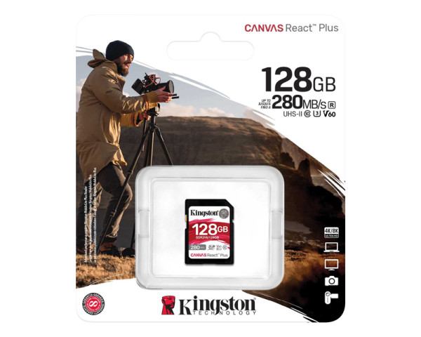 KINGSTON Memorijska kartica SDR2V6128GB 128GB SDXC UHS-II 280R150W U3 V60 (KAR00670)