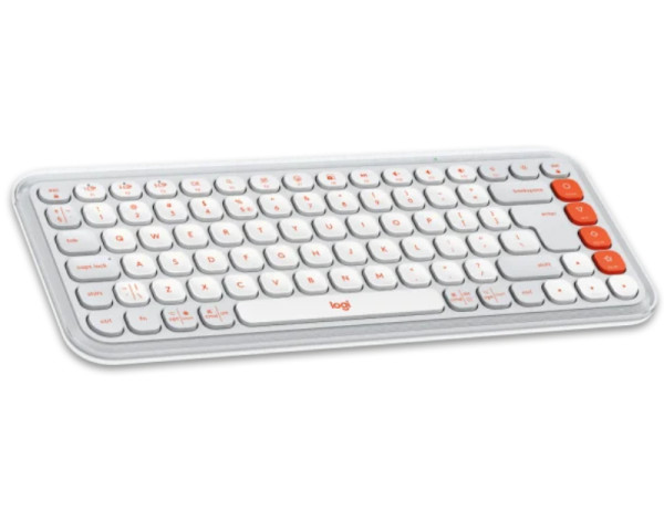 LOGITECH POP Icon Keys US tastatura bela (TAS01394)
