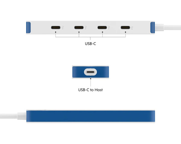 TARGUS HyperDrive Flex 4 Port USB-C Hub plavi (HD5201BUGL) (KON00438)