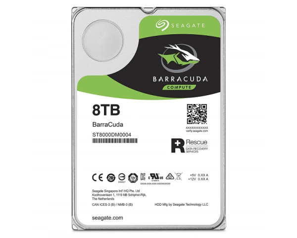 SEAGATE 8TB 3.5 inča SATA III 256MB 5.400rpm ST8000DM004 Barracuda hard disk(HDD02743)