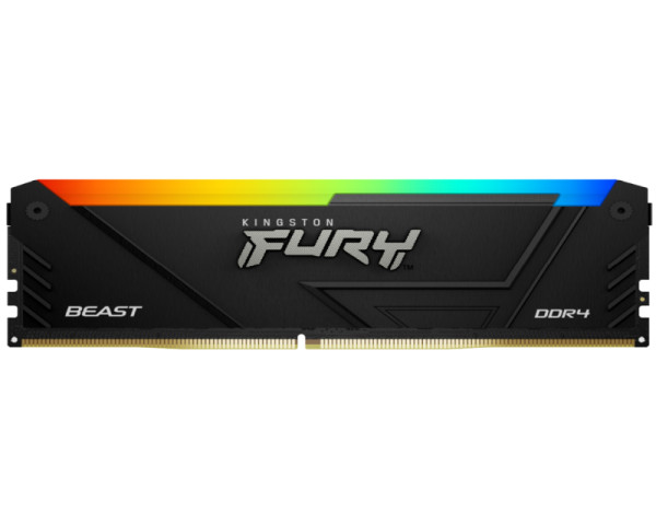 KINGSTON DIMM DDR4 8GB 3600MTs KF436C17BB2A8 Fury Beast RGB Black (MEM02544)