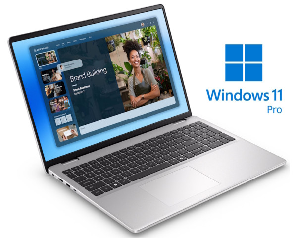 DELL 16 DC16251 16 inch FHD+ 300nits Core 7 150U 16GB 512GB SSD Backlit FP Win11Pro metalni silver laptop (NOT26081)