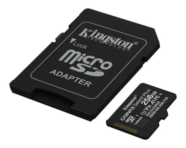 KINGSTON Memorijska kartica U1 V10 SDXC 256GB Canvas Select Plus G3 150R SDCS3256GB + adapter (KAR00732)