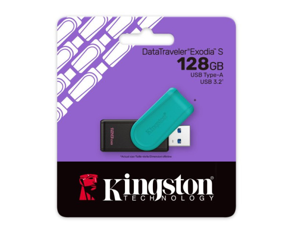 KINGSTON 128GB DataTraveler Exodia S USB 3.2 Gen1 DTXS128GB (USB01312)