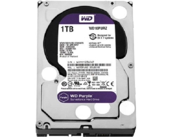 WD 1TB 3.5 inča SATA III 64MB IntelliPower WD10PURZ Purple hard disk(HDD02350)