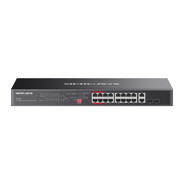 MERCUSYS MS120GP(UN) 20-Port Gigabit Rackmount Switch with 16-Port PoE+ (LAN04875)