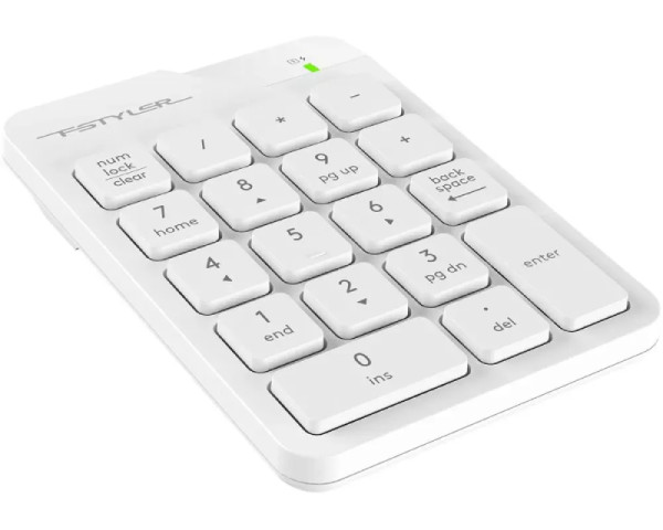 A4 TECH FGK21C FSTYLER 2.4G Wireless Numeric Keypad USB Type-C bela tastatura (TAS01441)