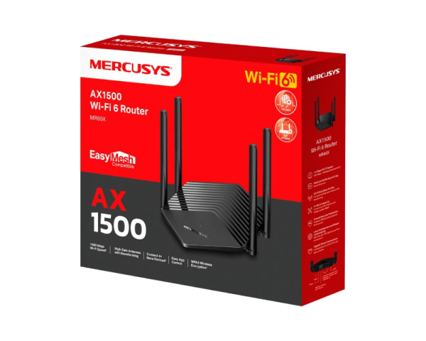 MERCUSYS MR60X(EU) AX1500 Wi-Fi 6 Router (LAN04864)