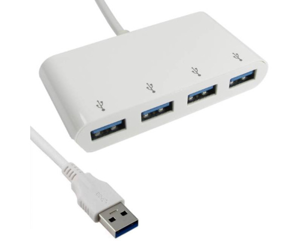 E-GREEN USB 3.0 HUB 4port beli (KON00308)