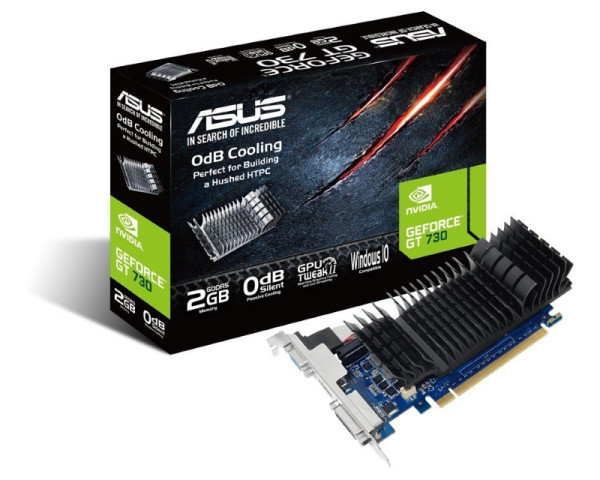ASUS nVidia GeForce GT 730 2GB 64bit GT730-SL-2GD5-BRK grafička karta(VGA01997)