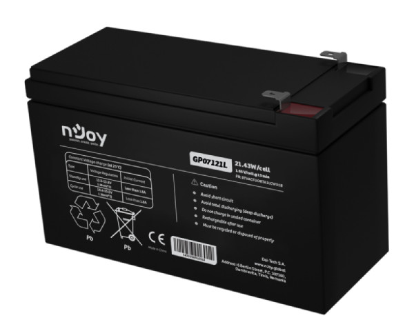 NJOY GP07121L baterija za UPS 12V 5Ah (BTVACFUOBTA1LCW01B) (UPS00882)