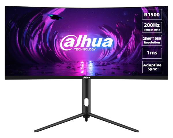 DAHUA 30 inča LM30-E330CA WFHD 2560x1080 VA 200 Hz zakrivljeni gaming monitor (MON02807)