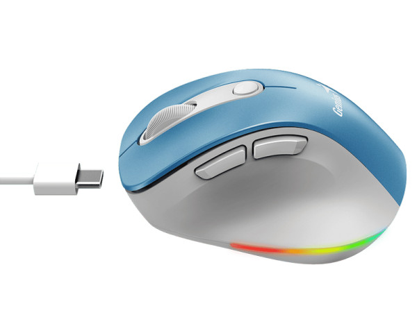 GENIUS Ergo 9000S Pro Light Blue USB Bežični plavi miš (MIS02067)