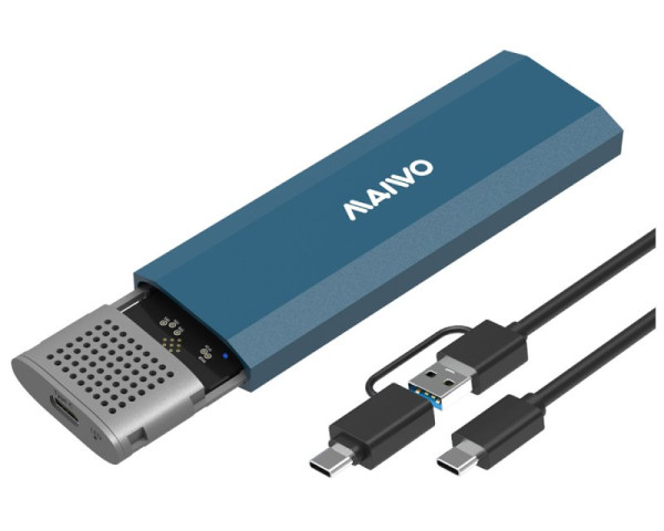 MAIWO Externo Kućište USB-C 3.1 na M.2 NVMeSATA aluminium, K1690 (HDD03802)