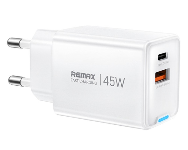 REMAX Strujni Fast punjac GAN A+ C 45W beli (MOB03228)