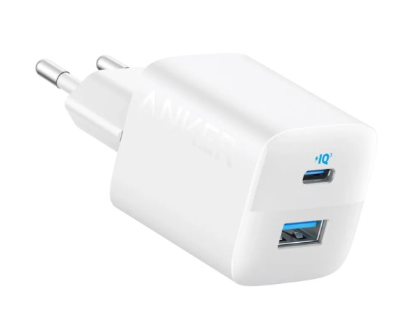 ANKER 323 33W USB-C zidni punjač 2-porta (USB-A i USB-C), beli (MOB03215)
