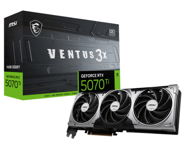 MSI GeForce RTX 5070 Ti 16G VENTUS 3X OC grafička karta(VGA02961)
