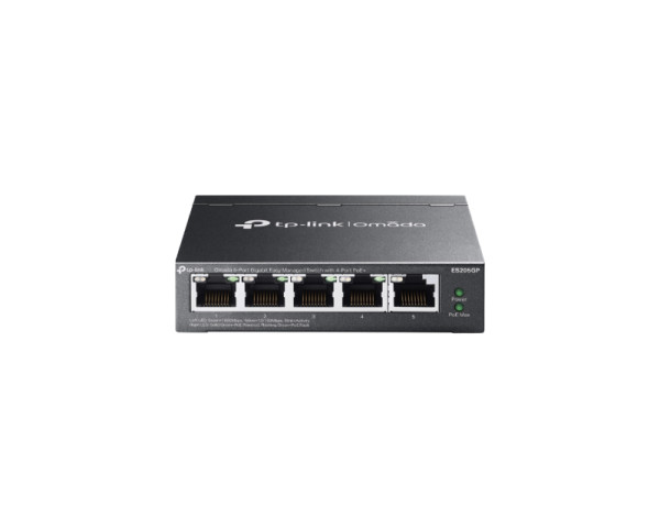 TP-LINK_ ES205GP 5-Port 10100Mbps Gigabit Switch sa 4-Port PoE+ (LAN04550)