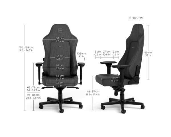 NOBLECHAIRS HERO TX Gaming stolica antracit (OST07782)