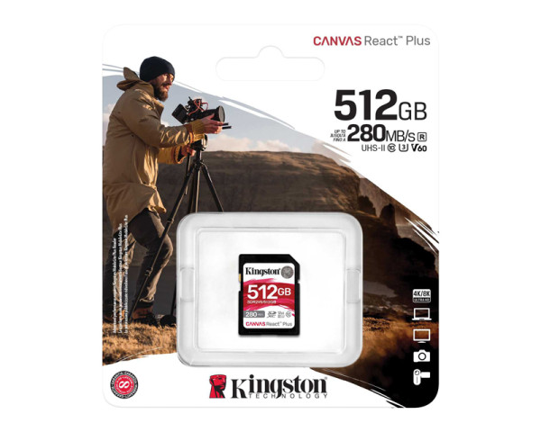 KINGSTON Memorijska kartica SDR2V6512GB 512GB SDXC UHS-II 280R150W U3 V60 (KAR00669)