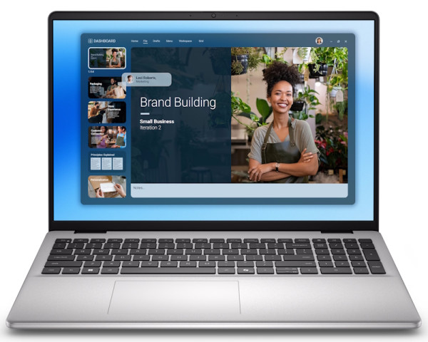 DELL 16 DC16251 16 inch FHD+ 300nits Core 5 120U 16GB 512GB SSD Backlit FP metalni silver laptop (NOT25942)