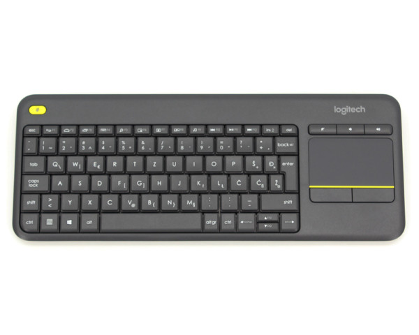 LOGITECH K400 Plus Wireless Touch YU crna tastatura (TAS01048)