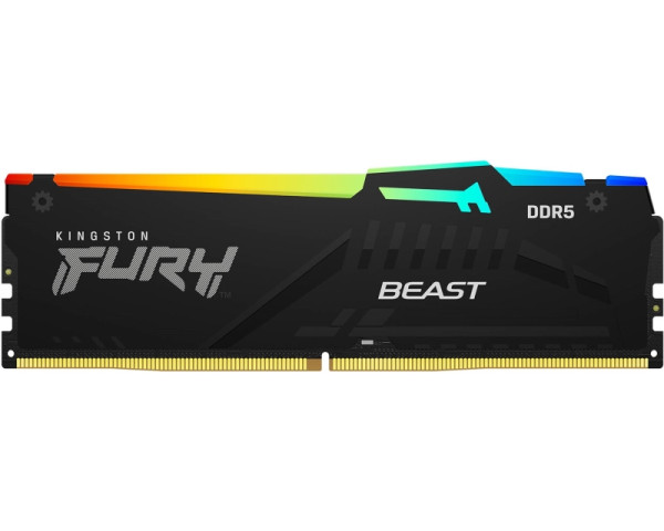 KINGSTON DIMM DDR5 16GB 5600MTs KF556C40BBA-16 Fury Beast Black RGB XMP (MEM02228)