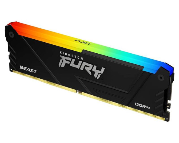 KINGSTON DIMM DDR4 16GB 3200MTs KF432C16BB12A16 FURY Beast RGB Black (MEM02460)