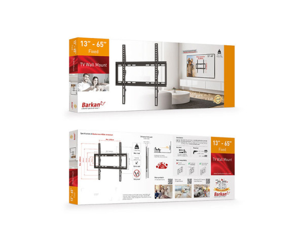 BARKAN E307.B LCD TV zidni nosač 13-65 inča (TVZ02795)