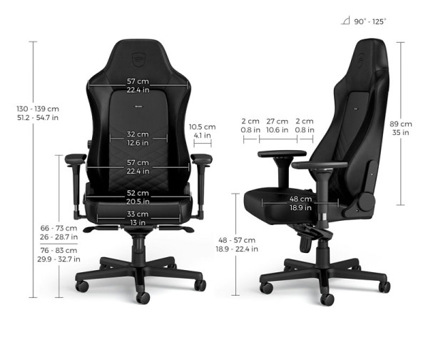 NOBLECHAIRS HERO Gaming stolica crna (OST07778)