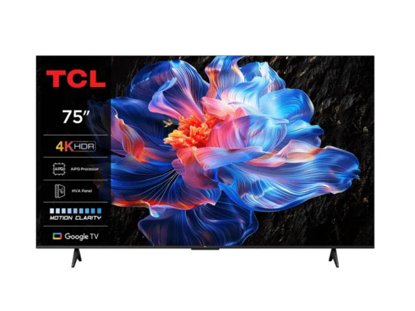 Televizor TCL 75P6KDLED75''4K UHD60HzGoogle TVcrna