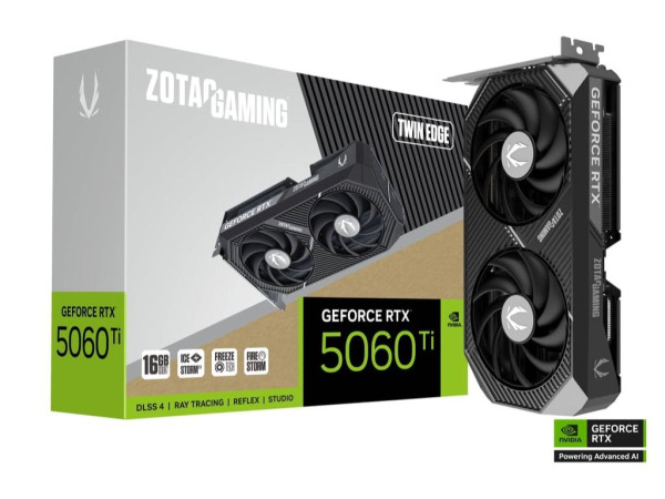 Graficka karta Zotac GAMING GeForce RTX 5060 Ti Twin Edge 16GB DDR7 128 bit 3xDPHDMI