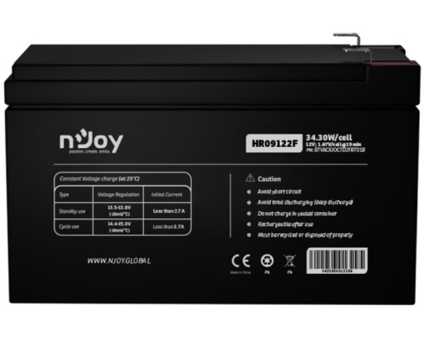 NJOY HR09122F baterija za UPS 12V 38.31Wcell (BTVACIUOCTD2FBT01B) (UPS00742)