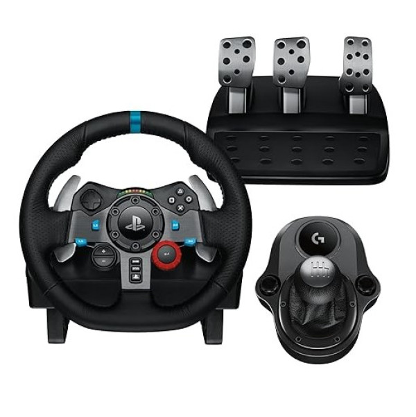 Logitech G29 Driving Force Gaming Racing Wheel + Logitech Shifter