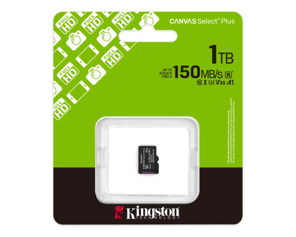 KINGSTON Memorijska kartica U1 V10 SDXC 1TB Canvas Select Plus G3 150R A1 SDCS31TBSP (KAR00752)