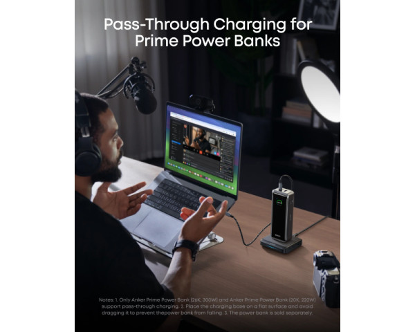 ANKER Prime baza za punjenje, 26750mAh, 150W, crna (MOB03353)