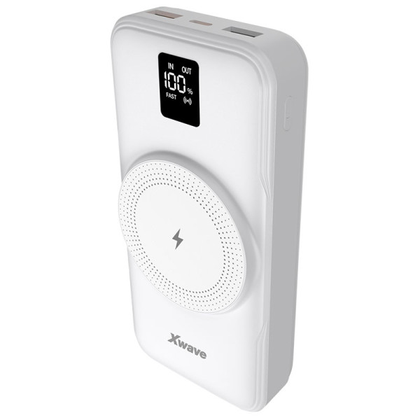 Xwave GoEnergy 20Wd white Power bank eksterna baterija 20000mAh/20W/15W wireless/PD/QC3.0